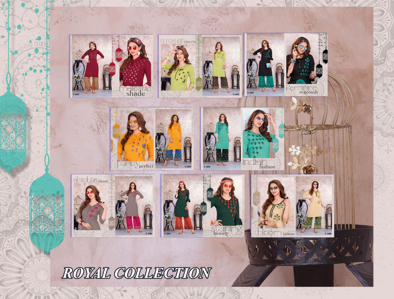 Trendy Colours Latest Fancy Designer Heavy Rayon Casual Wear Embroidery Kurti With Bottom Collection
